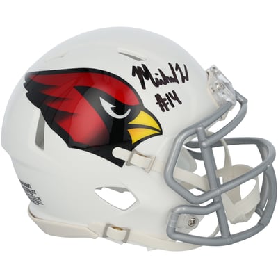 Michael Wilson Arizona Cardinals Autographed Fanatics Authentic Riddell Speed Mini Helmet