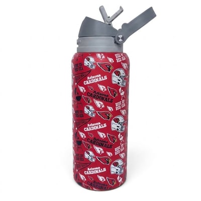 Arizona Cardinals Pegasus 32oz. Game Day Pennant Stainless Steel ProPress Water Bottle
