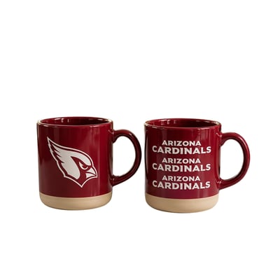Arizona Cardinals Pegasus Two-Piece 14oz. Echo Logo Ceramic Mug Set