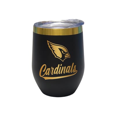 Arizona Cardinals The Memory Company 12oz. Stainless Steel Gold Lettering Stemless Wine Tumbler