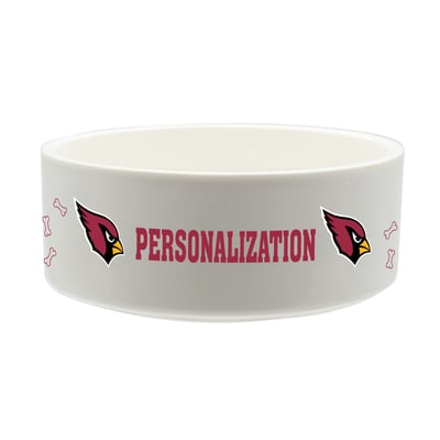 Arizona Cardinals The Memory Company 35oz. Personalized Ceramic Pet Bowl