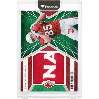 Trey McBride Arizona Cardinals 2022 Panini Phoenix Rookie Jumbo Memorabilia Dual-Color Jersey Relic #RJM-36 #3/10 Rookie Card 