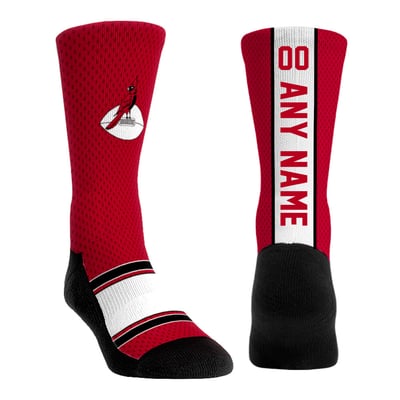  Arizona Cardinals Rock Em Unisex Throwback Jersey Custom Crew Socks - Cardinal