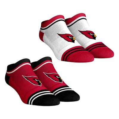 Arizona Cardinals Rock Em Unisex Two-Pack Team Color Low-Cut Ankle Socks - Cardinal
