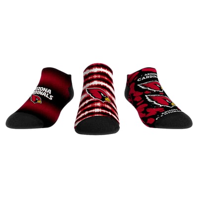  Arizona Cardinals Rock Em Unisex Make Some Noise Three-Pack Low-Cut Socks Set - Red