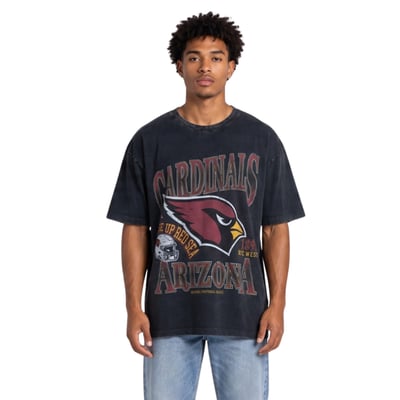Arizona Cardinals The Wild Collective Unisex Oversized Graphic Streetwear T-Shirt - Black
