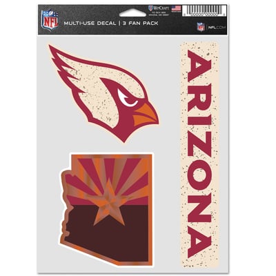 Arizona Cardinals WinCraft  Three-Piece Rivalries Fan Decal Set