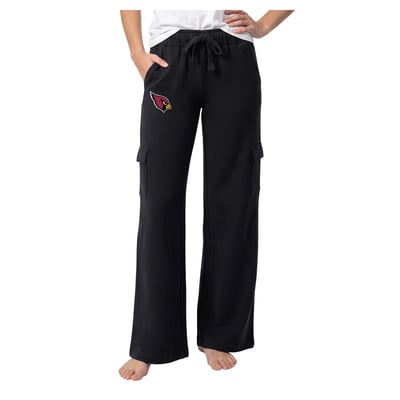 Arizona Cardinals Concepts Sport Women's Truett Wide-Leg Cargo Fleece Pants - Black