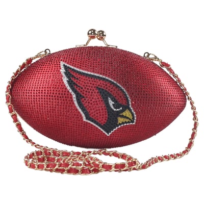 Arizona Cardinals Cuce Women's Team Color Crystal Football Purse