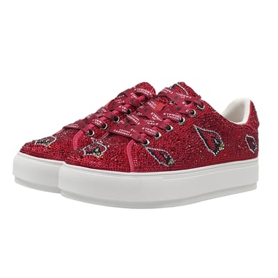  Arizona Cardinals FABGATING by Cuce Women's Crystal Team Logo Sneakers - Cardinal