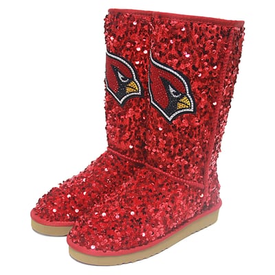  Arizona Cardinals FABGATING by Cuce Women's Tall Sequin Boots - Red