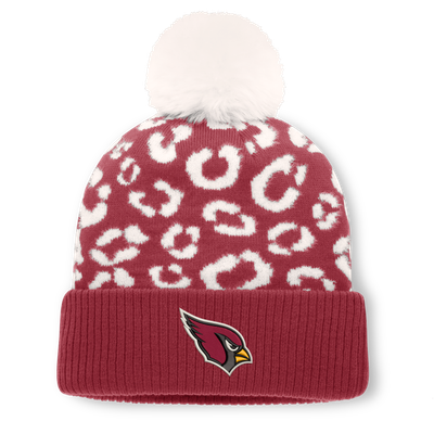 Arizona Cardinals Fanatics Women's Blur Cuffed Knit Hat with Pom - Cardinal