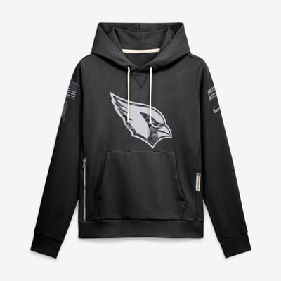  Arizona Cardinals Nike Women's 2026 Salute to Service Sideline Dri-FIT Pullover Hoodie - Black