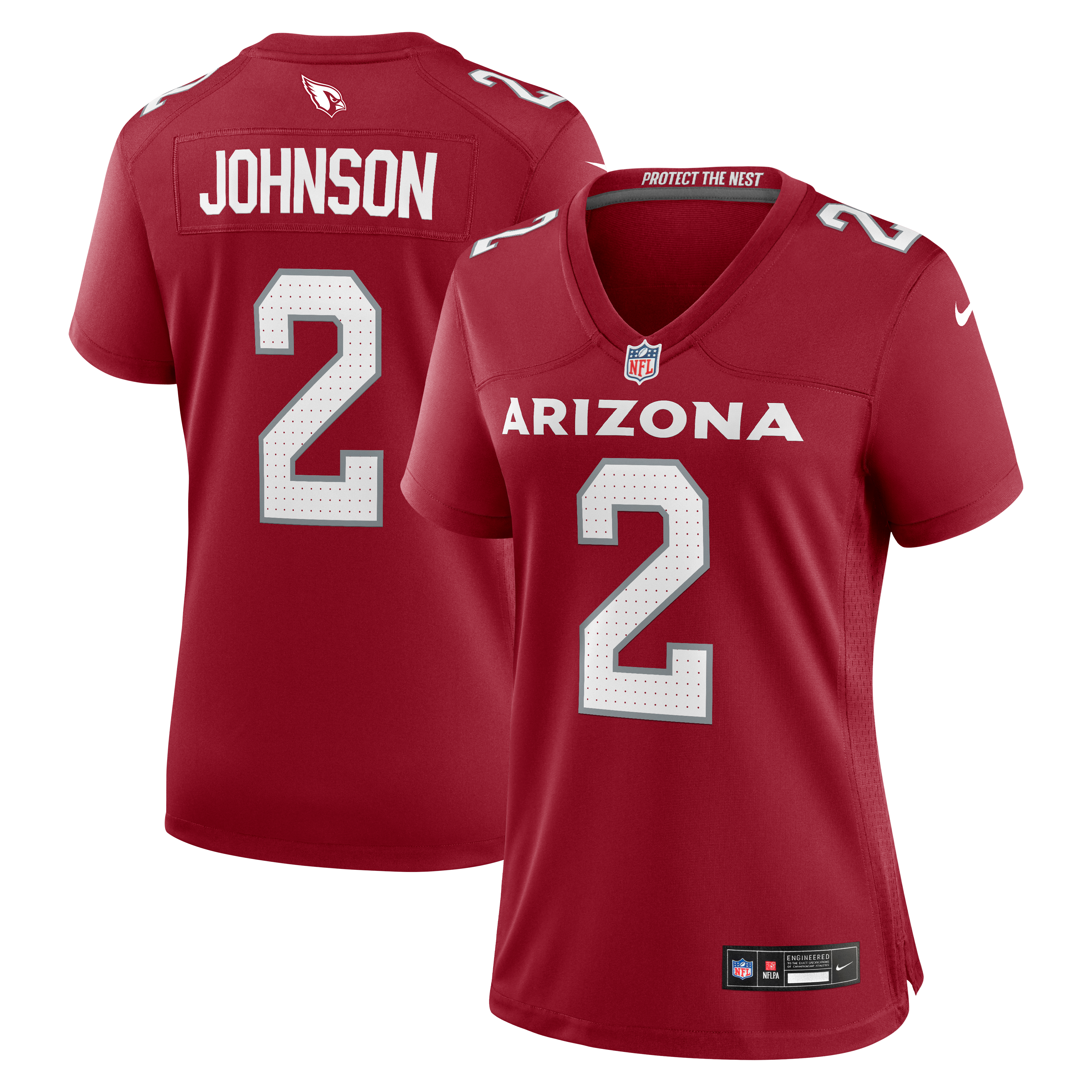 Will Johnson Arizona Cardinals Women's Team Game Jersey Cardinal