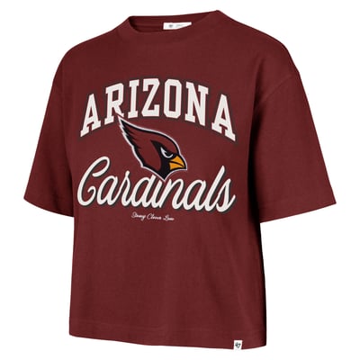Arizona Cardinals Stoney Clover Lane x '47 Women's Script City Boxy Cropped T-Shirt - Cardinal