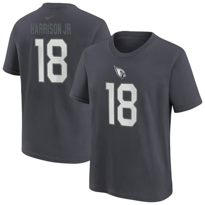 Marvin Harrison Jr. Arizona Cardinals Nike Youth Name & Number T-Shirt - Anthracite
