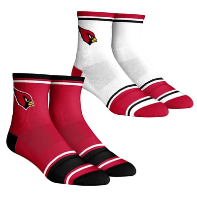 Arizona Cardinals Rock Em Youth Two-Pack Team Color Quarter Socks