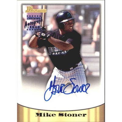 1998 Bowman Certified Blue Autographs #31 Mike Stoner