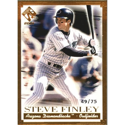 2001 Private Stock Gold Portraits #5 Steve Finley