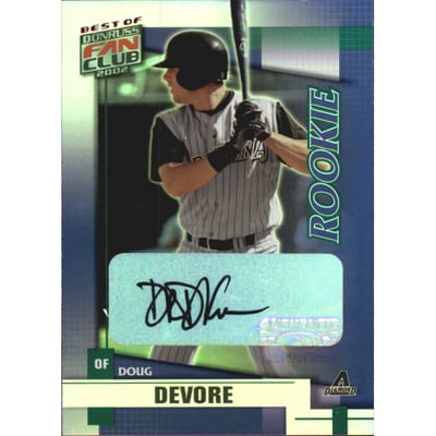 2002 Donruss Best of Fan Club Autographs #230 Doug DeVore/300*