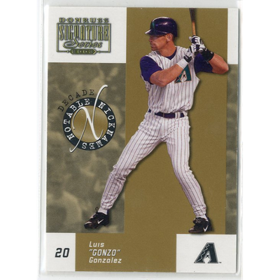 2003 Donruss Signature Notable Nicknames Decade #19 Luis Gonzalez