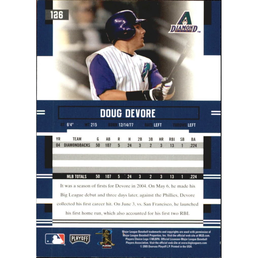 2005 Playoff Prestige Autographs #126 Doug Devore
