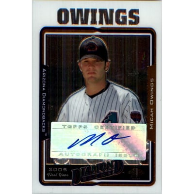 2005 Topps Chrome Update #235 Micah Owings FY AU B RC