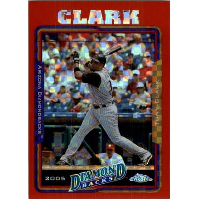 2005 Topps Chrome Update Red X-Fractors #3 Tony Clark