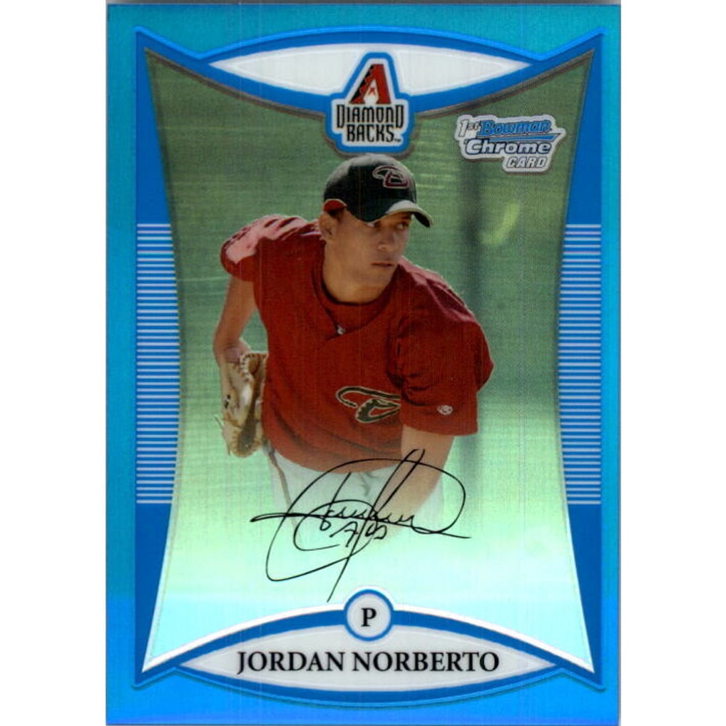 2008 Bowman Chrome Prospects Blue Refractors #BCP230 Jordan Norberto