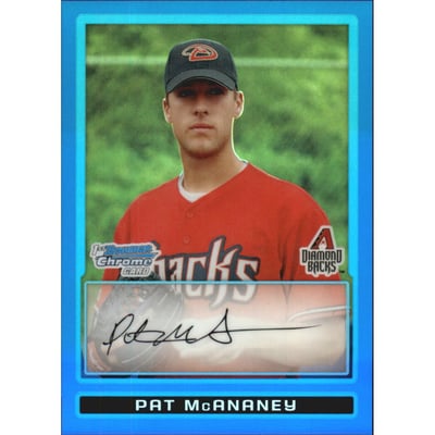 2009 Bowman Chrome Prospects Blue Refractors #BCP76 Pat McAnaney