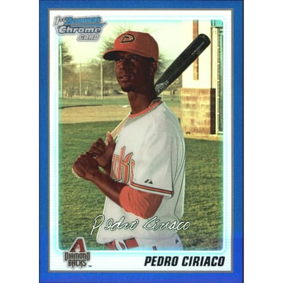 2010 Bowman Chrome Prospects Blue Refractors #BCP18 Pedro Ciriaco