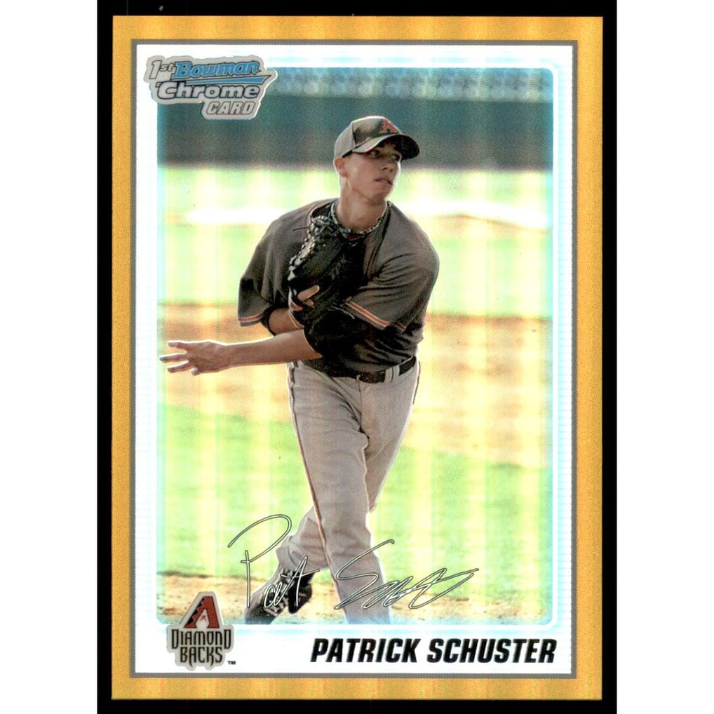2010 Bowman Chrome Prospects Gold Refractors #BCP97A Patrick Schuster