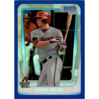 2011 Bowman Chrome Draft Prospects Blue Refractors #BDPP1 John Hicks