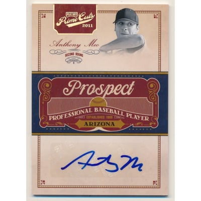 2011 Prime Cuts Prospect Signatures Gold #AM Anthony Meo/49