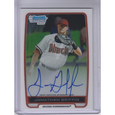 2012 Bowman Chrome Prospect Autographs #JG Jonathan Griffin