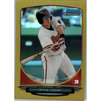 2013 Bowman Chrome Mini Gold Refractors #196 Ryan Court