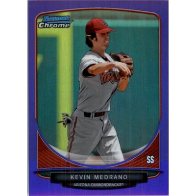 2013 Bowman Chrome Prospects Purple Refractors #BCP108 Kevin Medrano