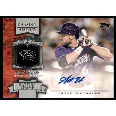 2013 Topps Chasing History Autographs #AE Adam Eaton S2