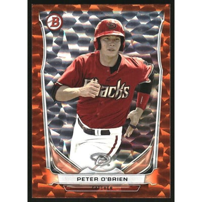 2014 Bowman Draft Top Prospects Orange Ice #TP40 Peter O'Brien