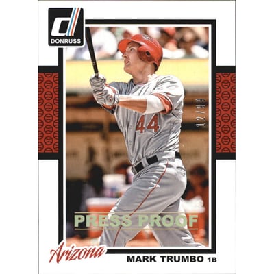 2014 Donruss Press Proofs Gold #99 Mark Trumbo