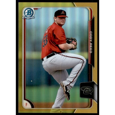 2015 Bowman Chrome Prospects Gold Refractors #BCP233 Cody Reed