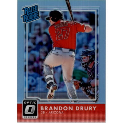 2016 Donruss Optic Carolina Blue #62 Brandon Drury RR