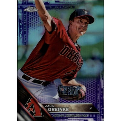 2016 Topps Chrome Purple Refractors #38 Zack Greinke