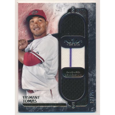 2016 Topps Tier One Triple Relics #T1RYT Yasmany Tomas