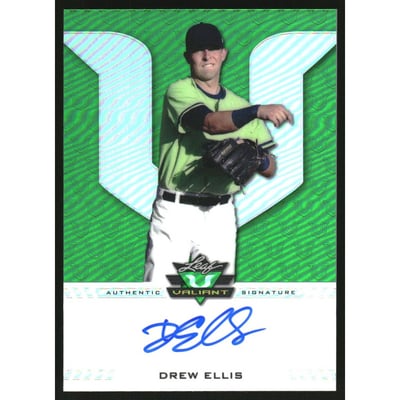 2017 Leaf Valiant Green #BADE1 Drew Ellis