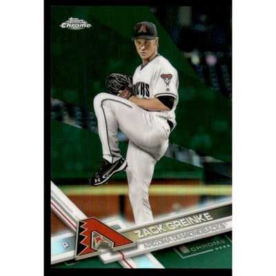 2017 Topps Chrome Green Refractors #11 Zack Greinke