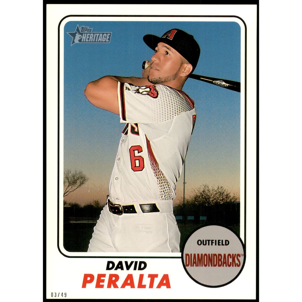 2017 Topps Heritage 5x7 #633 David Peralta