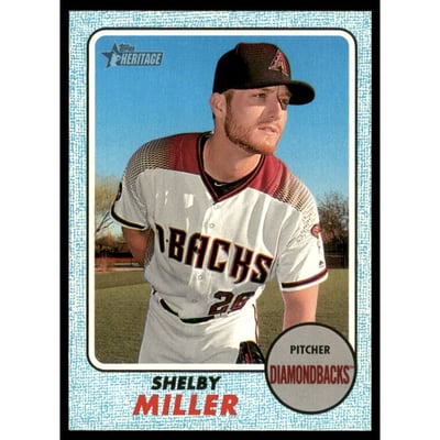 2017 Topps Heritage Blue #605 Shelby Miller