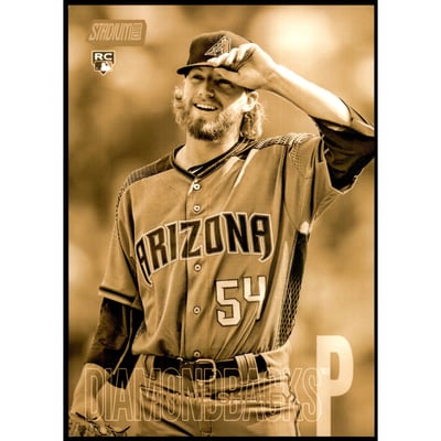 2018 Stadium Club 5x7 Gold #218 Jimmie Sherfy
