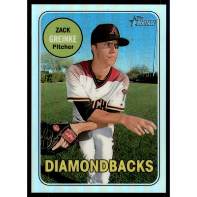 2018 Topps Heritage Chrome Refractors #THC254 Zack Greinke